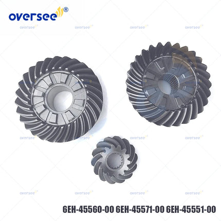 6EH-45560 6EH-45571 6EH-45551 Gear Kit For Yamaha Outboard F165 F150 HP Outboard Engine Gear Set