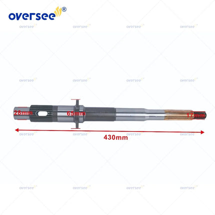69K-45611-00 Propeller Shaft for Yamaha 200 225 250 HP 2-Stroke Outboard Engine Prop Shaft Counter Rotation 1990+