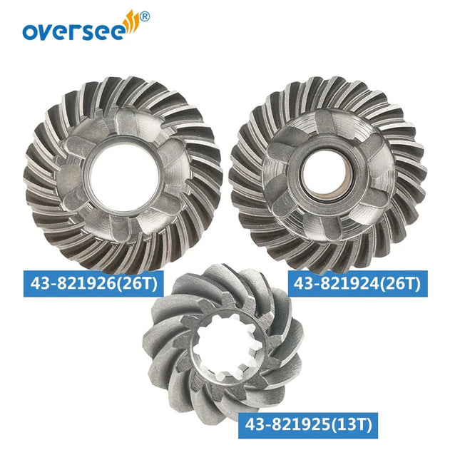 43-821924/25/26 Gear Kit For MERCURY MERCRUISER 8-15 HP Outboard Motor Parts 43-821924, 43-821925, 43-821926