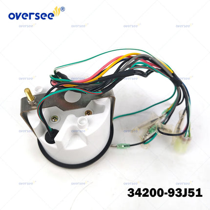 34200-93J51 White Multifunction Tachometer for Suzuki DF40 F60 DF140 DF200 40-250HP Outboard Engine 34200-93J11 34200-93J00