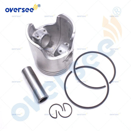 6H4-11631-09 STD Piston Set with 2 Rings for Yamaha 3Cyl 40HP 50HP Outboard Engine 6H4-11631