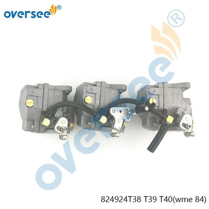 824924T38 T39 T40 Carburetor Assy Set For Mercury 65-75HP Outboard Engine WME 84 Series