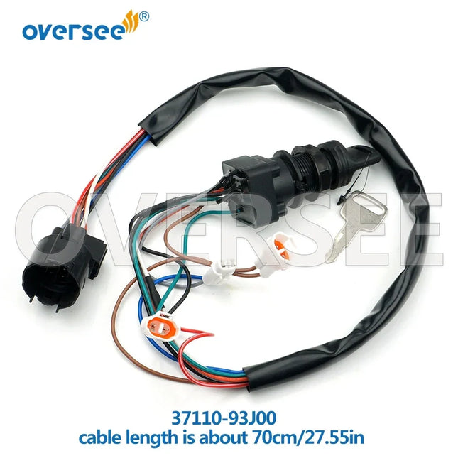 37110-93J00 Ignition Key Switch For Suzuki Outboard 4 Stroke 15-250HP 1998-2011 Engine 37110-93J01
