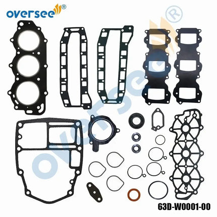 6H4/63D Crankshaft & Power Head Rebuild Kit STD For Yamaha 2T 40HP 50HP 3 Cyl 40TRC Outboard Engine
