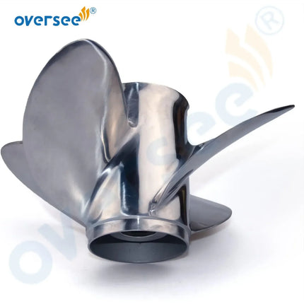 13x19/15 4 Blades Stainless Steel Boat Propeller for Mercury 40-140 HP Outboard Engines Motor Prop