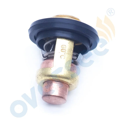 6G8-12411 Thermostat 60 Degrees 140F And 62Y-12414 Gasket Set for Yamaha Honda 4 stroke Outboard Motor Boat Engine