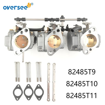 824854T9 T10 T11 Carburetor Set for Mercury 90HP Outboard Engine 824854T9 824854T10 824854T11