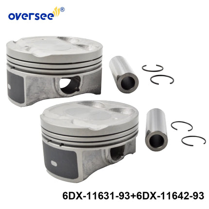 6DX-11631-93 & 6DX-11642-93 Piston Set STD for Yamaha Waverunner F250 Outboard Engine