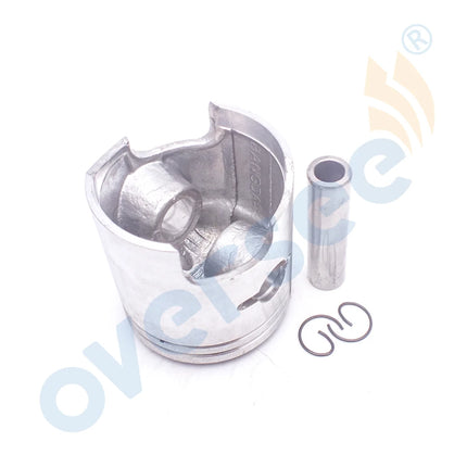 12110-93130 STD Piston Set with 12140-93140 Ring (1.5mm) For Suzuki DT9.9 DT15 Outboard Mortor 59mm