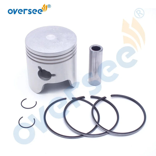 6H4-11631 STD Piston Set with 3 Rings For Yamaha 2T 40HP 50HP 3 Cylinder Outboard Motor 6H4-11631-09-96/95 67MM