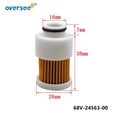 Oversee 68V-24563-00-00 881540 Outboard Fuel Filter for Yamaha&Mercury  75-115 HP 4S 18-7979