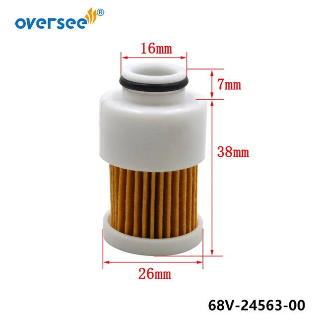 Oversee 68V-24563-00-00 881540 Outboard Fuel Filter for Yamaha&Mercury  75-115 HP 4S 18-7979