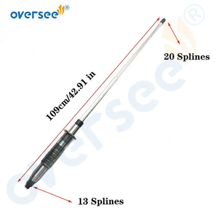 6P2-45501-11-00 Drive Shaft Assy 30'' for Yamaha 4-Stroke 250HP V6 3.3L Outboard Engine FL250 F250 Driveshaft