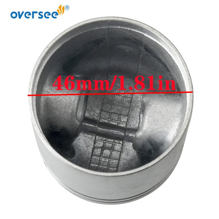 Piston and Rings Set (STD) 6L5-11631-00 & 6L5-11610-00-00 For Yamaha 3HP 2-Stroke Outboard Engine