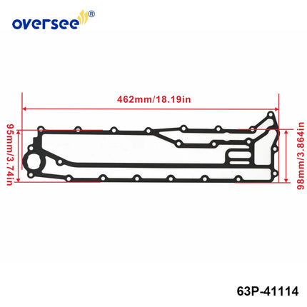 63P-41114 Exhaust Gasket for Yamaha 150HP 4-Stroke 2004-2021 Outboard Engine 63P-41114-A1-00 63P-41114-A2-00 63P-41114-A0-00