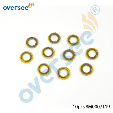 8M0007119 Oil Drain Plug Seal/Washer for Mercury Mercruiser Quicksilver 25-60hp 4 Stroke Outboard 26-8M0007119 10pcs