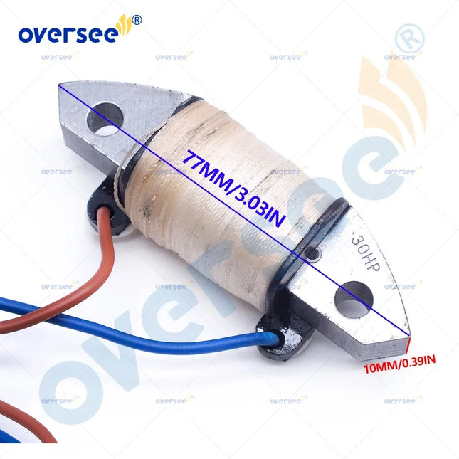 Oversee 69P-85541-09 Charge Coil For Yamaha Outboard Parts Parsun Powertec 2T 30HP 25HP 61N-85541;69R-85541;69S-85541;61T-85541