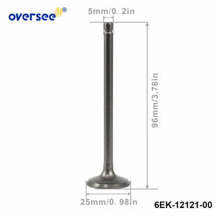6EK-12121 Exhaust Valve for Yamaha F115 LF130 Outboard Engine 6EK-12121-00-00