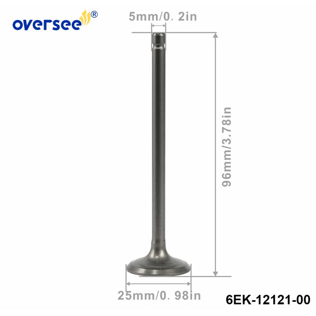 6EK-12121 Exhaust Valve for Yamaha F115 LF130 Outboard Engine 6EK-12121-00-00