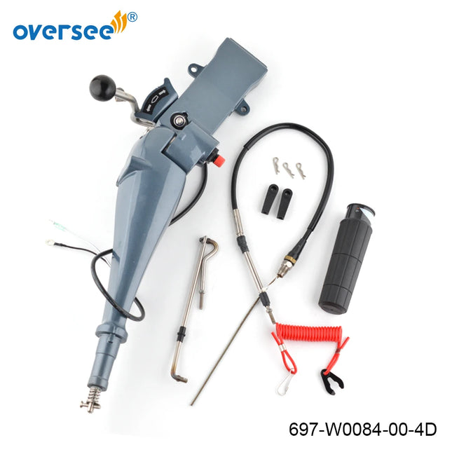 663-42111 Steering Tiller Handle Assy For Yamaha 2T 48HP 55HP 69D E60HMHD Outboard Engine 697-W0084-00-4D 697-W0084