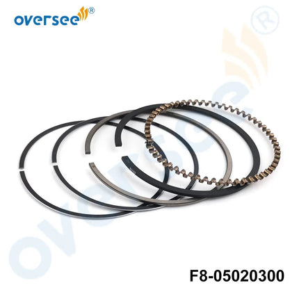 Piston Ring Kit 3AC-00011, 3AC-00012, 3AC-00013 3V1-00011 for Tohatsu / Mercury / Parsun F8 Outboard 39-8M0055809 F8-05020300