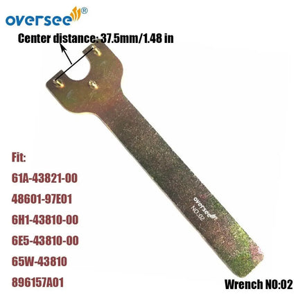 Outboard Motor Cylinder Tilt Trim Repair Wrench Repair Tool Spanner for Tilt End Cap