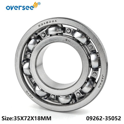 Ball Bearing 09262-35052 For SUZUKI Outboard 2 Stroke DT40-65HP Marine Crankshaft Parts 35x72x18