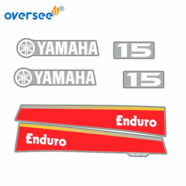 For Yamaha 15HP 2T Outboard Graphics/Sticker Kit Anti-UV Top Cowling Not Fade