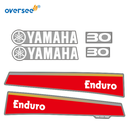 For Yamaha 30HP 2 Stroke Outboard Anti-UV Graphics/Sticker Kit Top Cowling