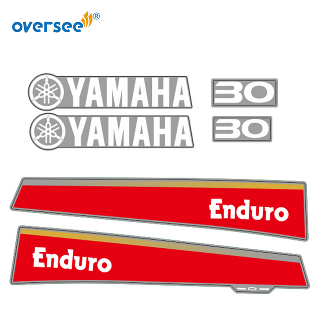 For Yamaha 30HP 2 Stroke Outboard Anti-UV Graphics/Sticker Kit Top Cowling