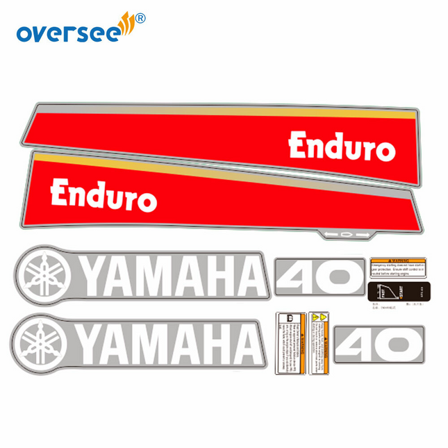 For Yamaha 40HP 2T Outboard Graphics/Sticker Kit Anti-UV Top Cowling Not Fade