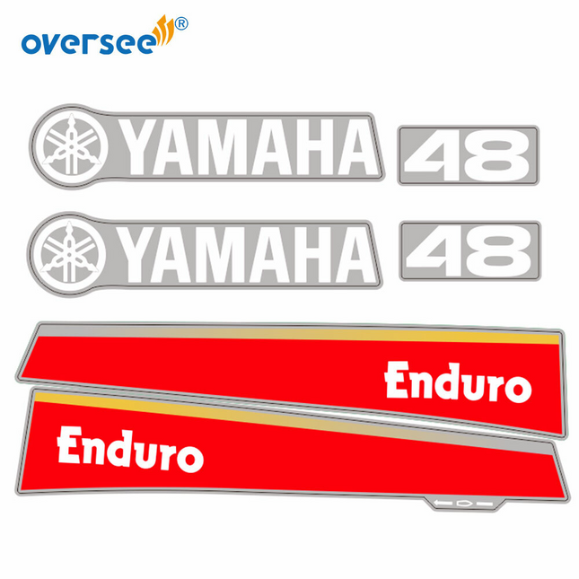 For Yamaha 48HP 2T Outboard Graphics/Sticker Kit Anti-UV Top Cowling Not Fade