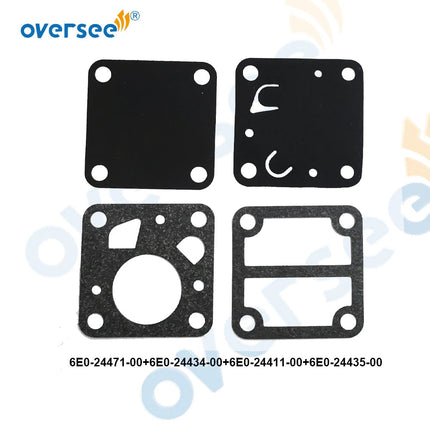 For YAMAHA 4HP-5HP Fuel Pump Repair Kit Gaskets 6E0-24471-00, 6E0-24411-00, 6E0-24435-00, 6E0-24434-00 Outboard Motor