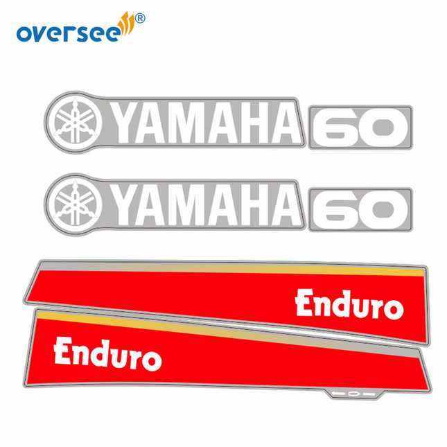 For Yamaha 60HP 2T Outboard Graphics/Sticker Kit Anti-UV Top Cowling Not Fade