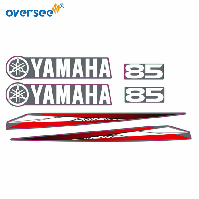 For Yamaha 85hp 2T Outboard Graphics/Sticker Kit Anti-UV Top Cowling Not Fade