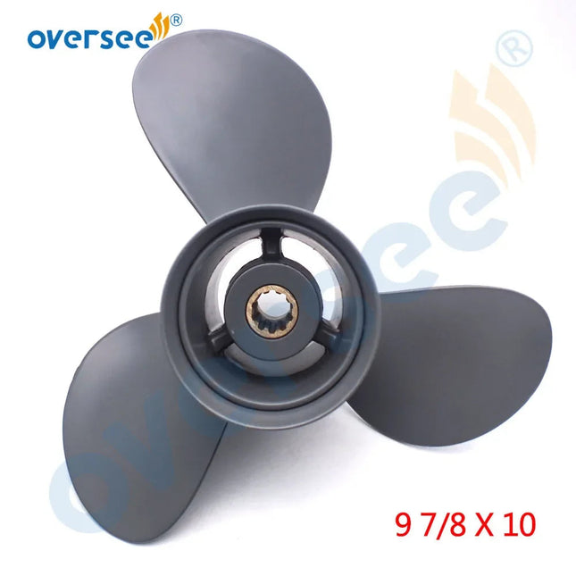 Marine Aluminum Propeller 9 7/8x10 for HONDA 25-30HP Outboard Engine Motor 58130-ZV7-010AH