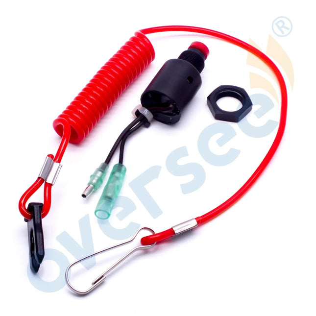Oversee 36180-ZV5-013 Emergency Switch Assy With Lanyard For Honda Outboard Motor Control Box  F40-F150