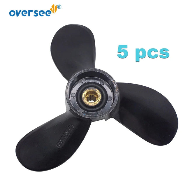 OVERSEE 5pcs Marine Propeller 646-45942-01 Size 7-1/4x5-1/2 For Yamaha 2HP 3HP 2A Outboard Motor 7 1/4x 5 1/2