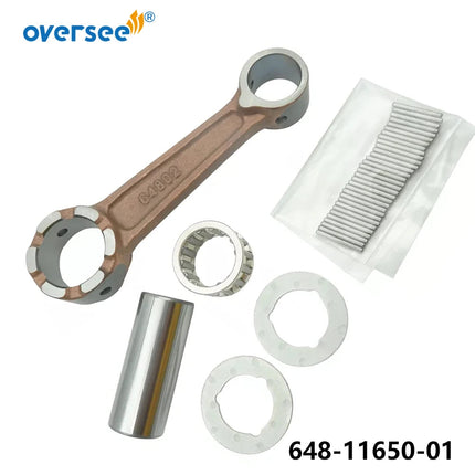 Oversee 648-11650 Connecting Rod Kit For Yamaha Outboard Motor 2T 25HP 648 Model 648-11650-00;648-11650-01