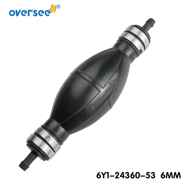 Oversee 6Y1-24360 Fuel Primer Bulb Pump For Yamaha Outboard Motor Parsun Hidea Seapro HDX Engine 6YL-24360 25HP - 90HP 1/4" 6MM