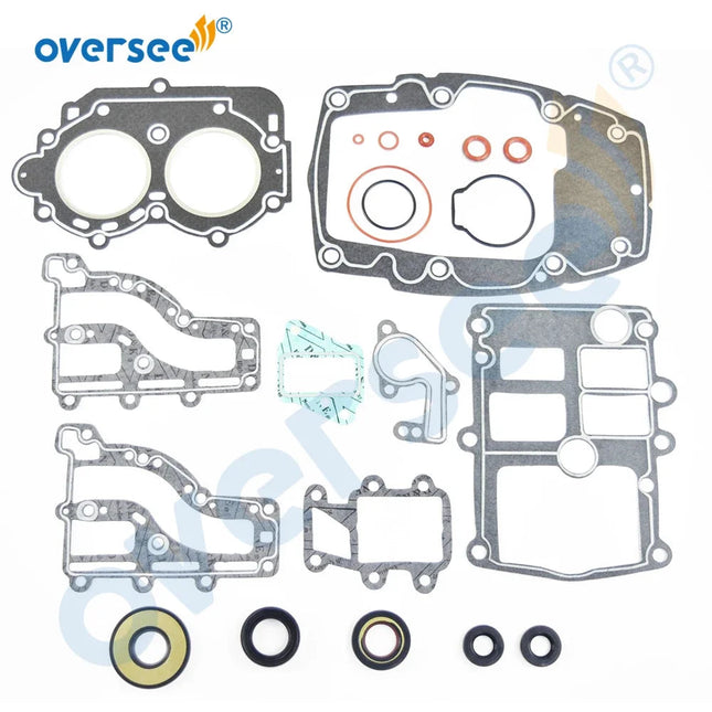 OVERSEE Boat Gasket Kit 682-W0001-03 For Yamaha 15C 15HP Old Model Outboard Engine 682-W0001