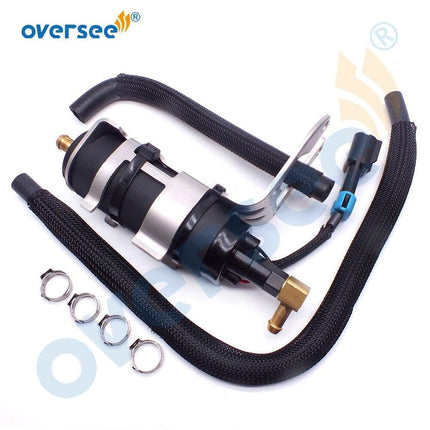 Oversee Marine 8M0047624; 8558432 Fuel Pump With Stainless Bracket Low Pressure Replacement For Mercury Mariner 110HP 115HP 135HP 150HP 175HP 200HP Outboard Engine