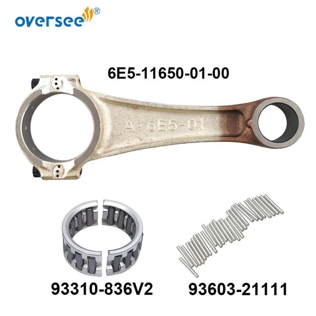 Conjunto de biela 6E5-11650-01-00 para Yamaha de 2 tiempos 115HP 130HP 150HP 175HP