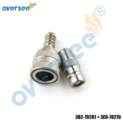 3B2-70281 Fuel Connector +Tank Plug 3E0-70270 For Tohatsu Nissan Suzuki Outboard