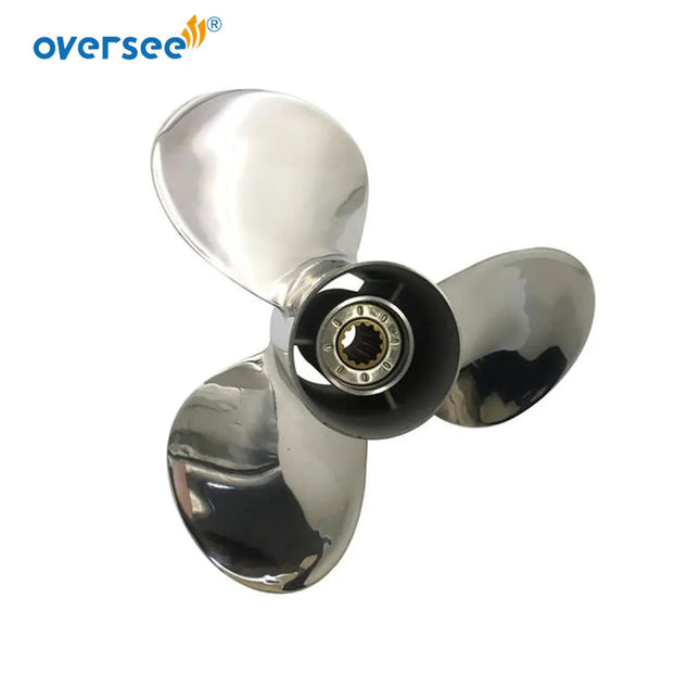 Stainless Steel Propeller 69W-45958-00-SS (663-45958-01-SS ) 11 1/4x14 for Yamaha Outboard Motor Motor 40HP 60HP 11 - 1/4 x 14