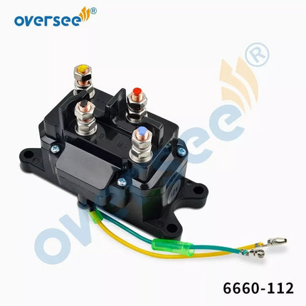 Switch Solenoid 6660-112 For Mercury Winch Motor 12V 6-Term 10900 10903 10907