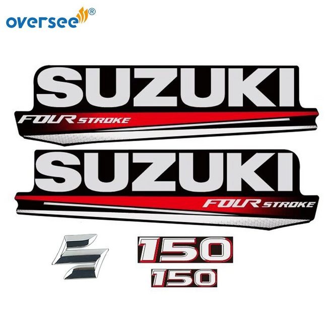 Top Cowling Sticker For Suzuki 4 Stroke 150HP Graphics/Sticker Kit Decals