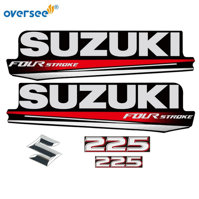 Top Cowling Sticker For Suzuki 4 Stroke 225HP Graphics/Sticker Kit Decals