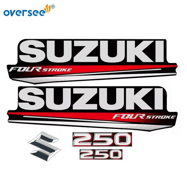 Top Cowling Sticker For Suzuki 4 Stroke 250HP Graphics/Sticker Kit Decals