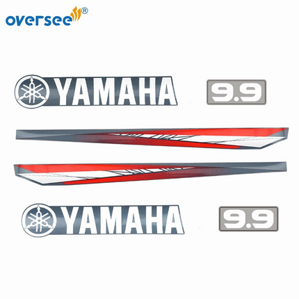 Top Cowling Sticker For Yamaha 9.9HP 2T Anti-UV Graphics/Sticker Kit Decals